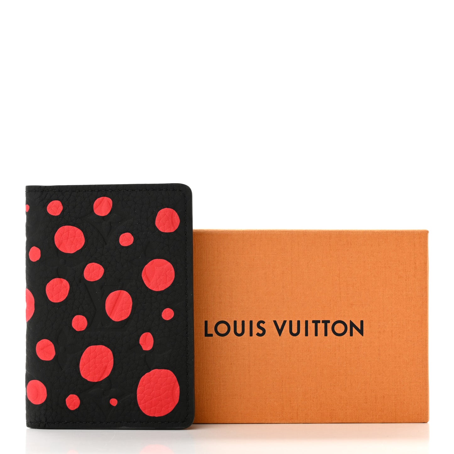 LV X YK Empreinte Pocket Organizer Black Red