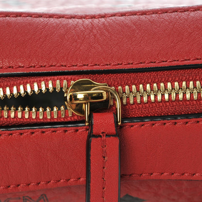 MCM Visetos Mini Camera Crossbody Bag Red 10 of 13