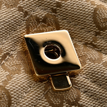Gucci Monogram Mini GG Marmont Shoulder Bag  Sand Brown 11 of 12