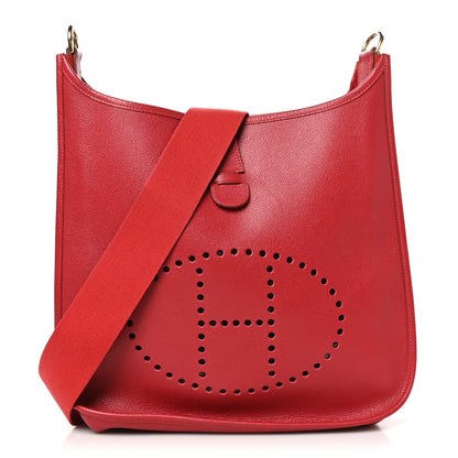 Hermes Courchevel Evelyne GM Rouge Vif 1 of 10