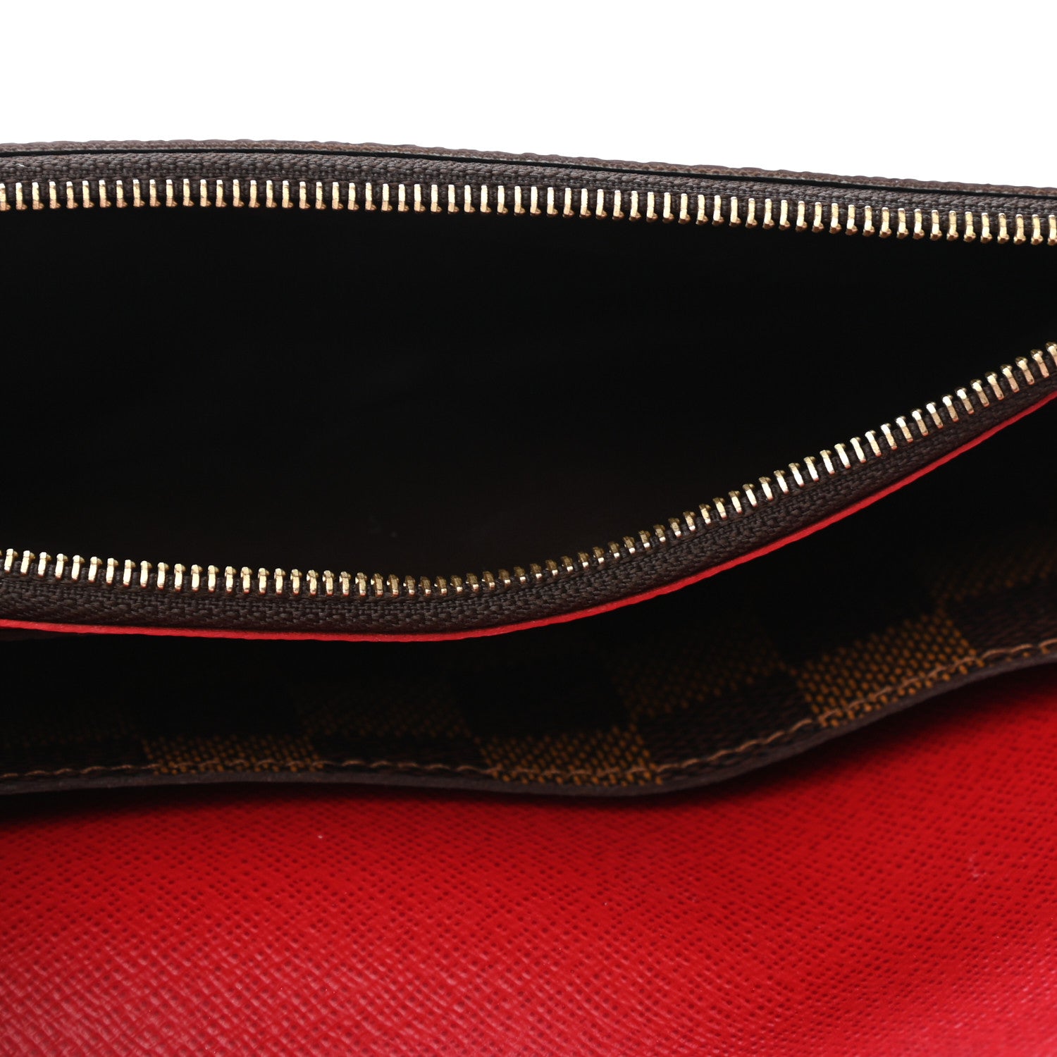 Louis Vuitton Damier Ebene Emilie Wallet Red 4 of 4