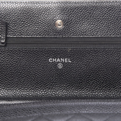 Chanel Caviar Quilted Wallet On Chain WOC Black 6 of 13