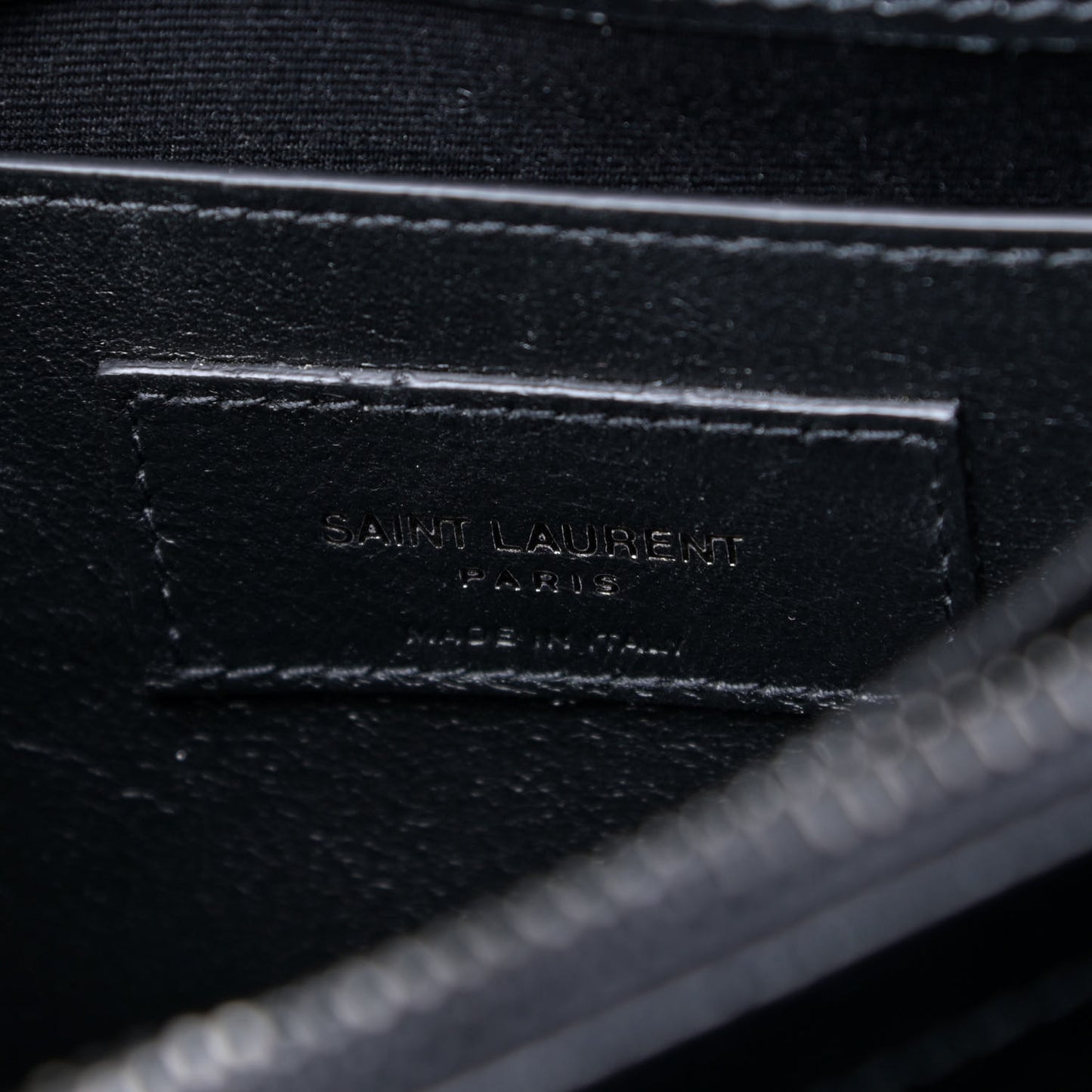 Calfskin Y Quilted Monogram Small Loulou Chain Satchel Black