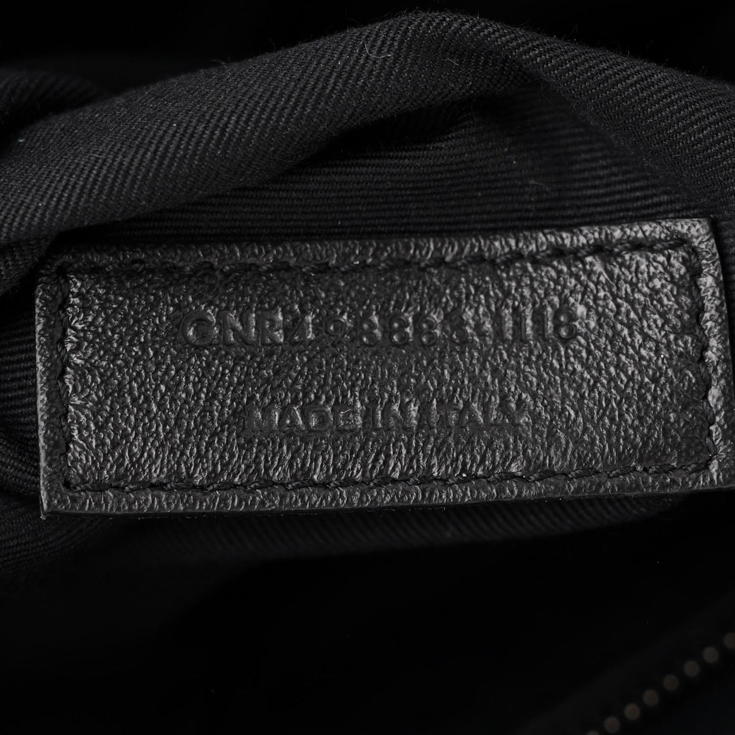 Crinkled Calfskin Matelasse Monogram Large Niki Chain Satchel Black
