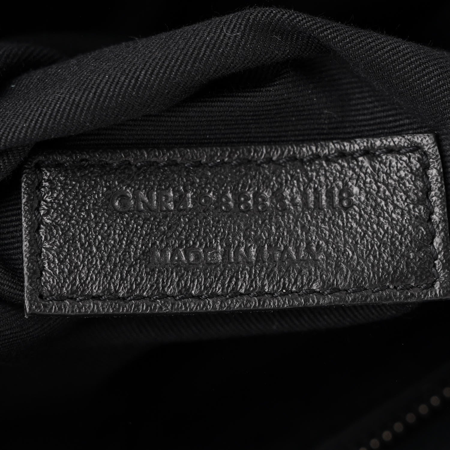 Saint Laurent Crinkled Calfskin Matelasse Monogram Large Niki Chain Satchel Black 7 of 12