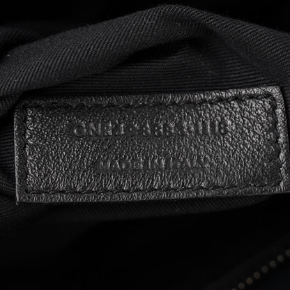 Saint Laurent Crinkled Calfskin Matelasse Monogram Large Niki Chain Satchel Black 7 of 12