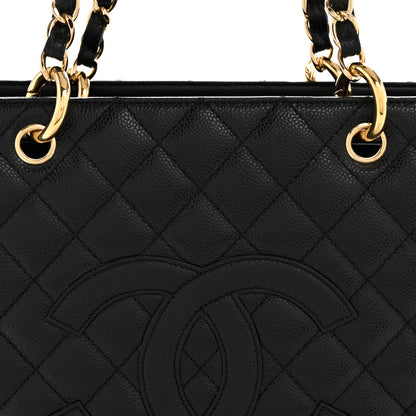 Chanel Caviar Quilted Grand Shopping Tote GST Black 8 of 13