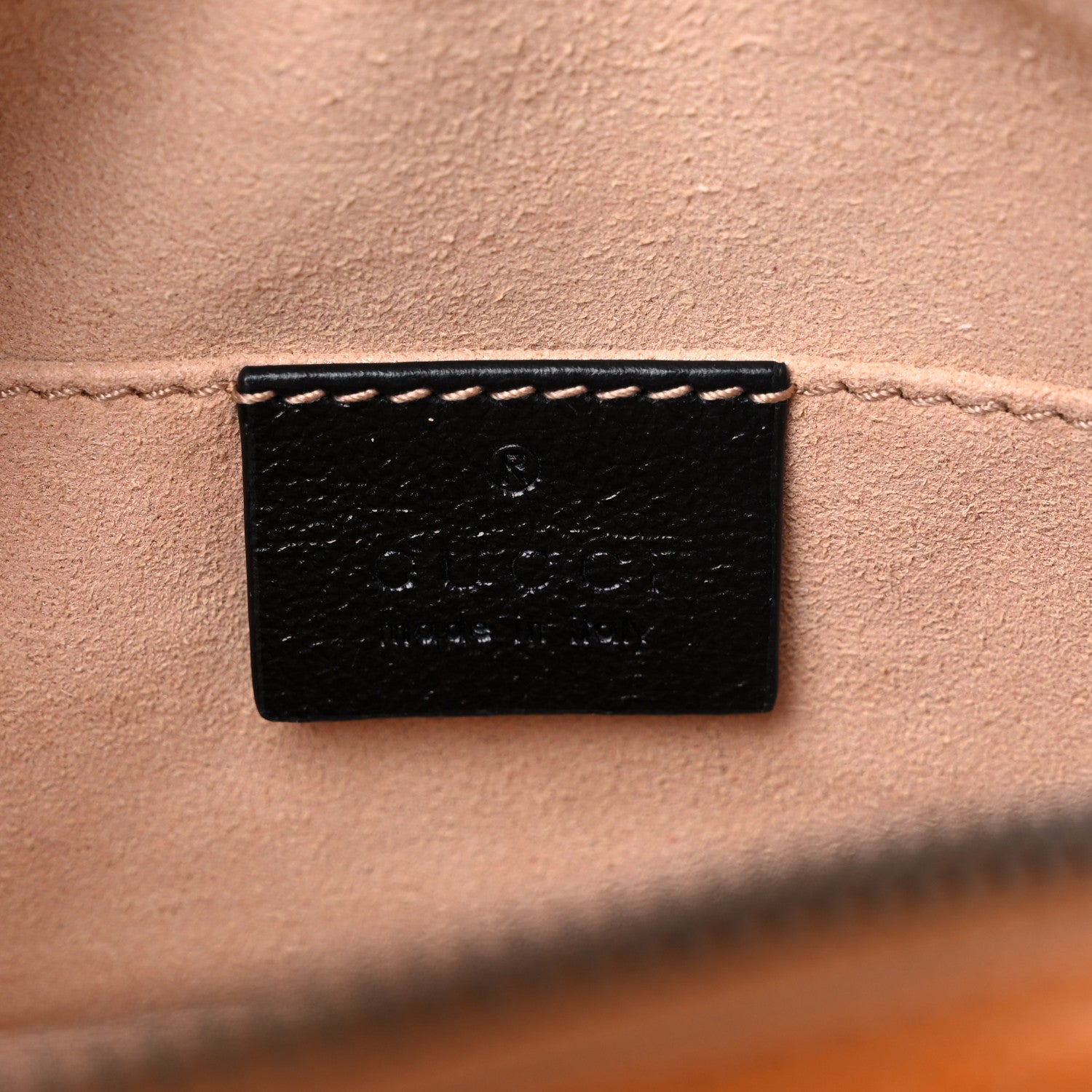 Gucci Vintage Effect Calfskin Matelasse Diagonal Torchon GG Marmont Belt Bag 85 34 Cognac 5 of 9