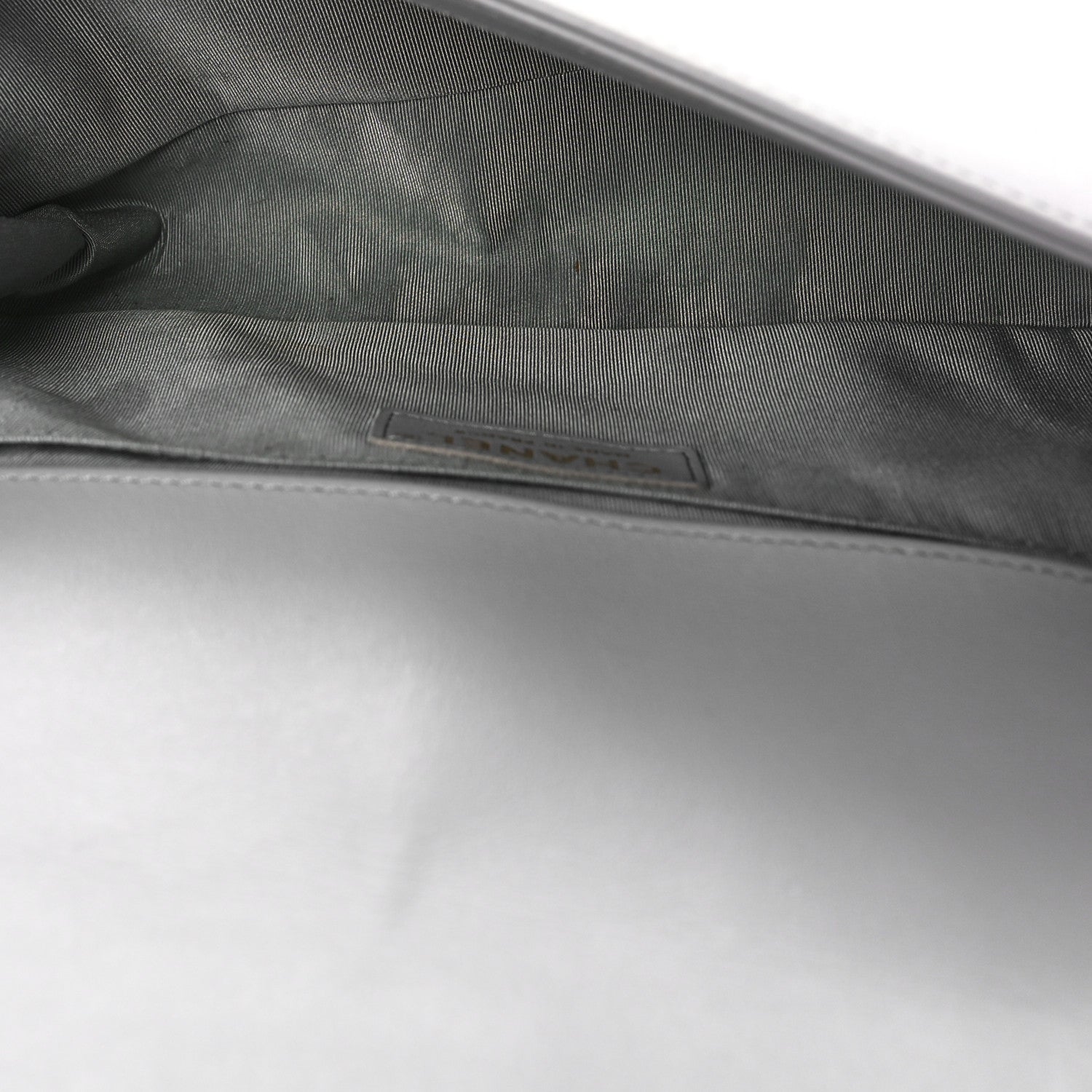 Chanel Lambskin Quilted Medium Boy Flap Grey 6 of 13