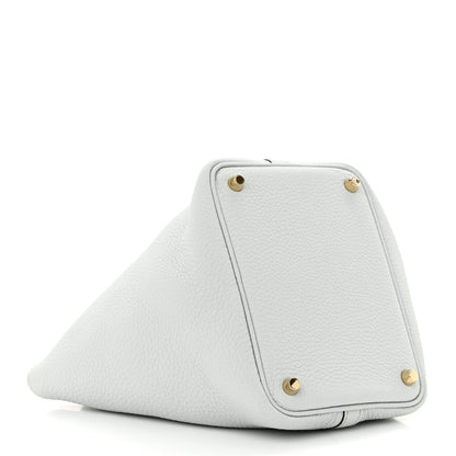 Hermes Taurillon Clemence Picotin Lock 18 PM Bleu Pale 4 of 10