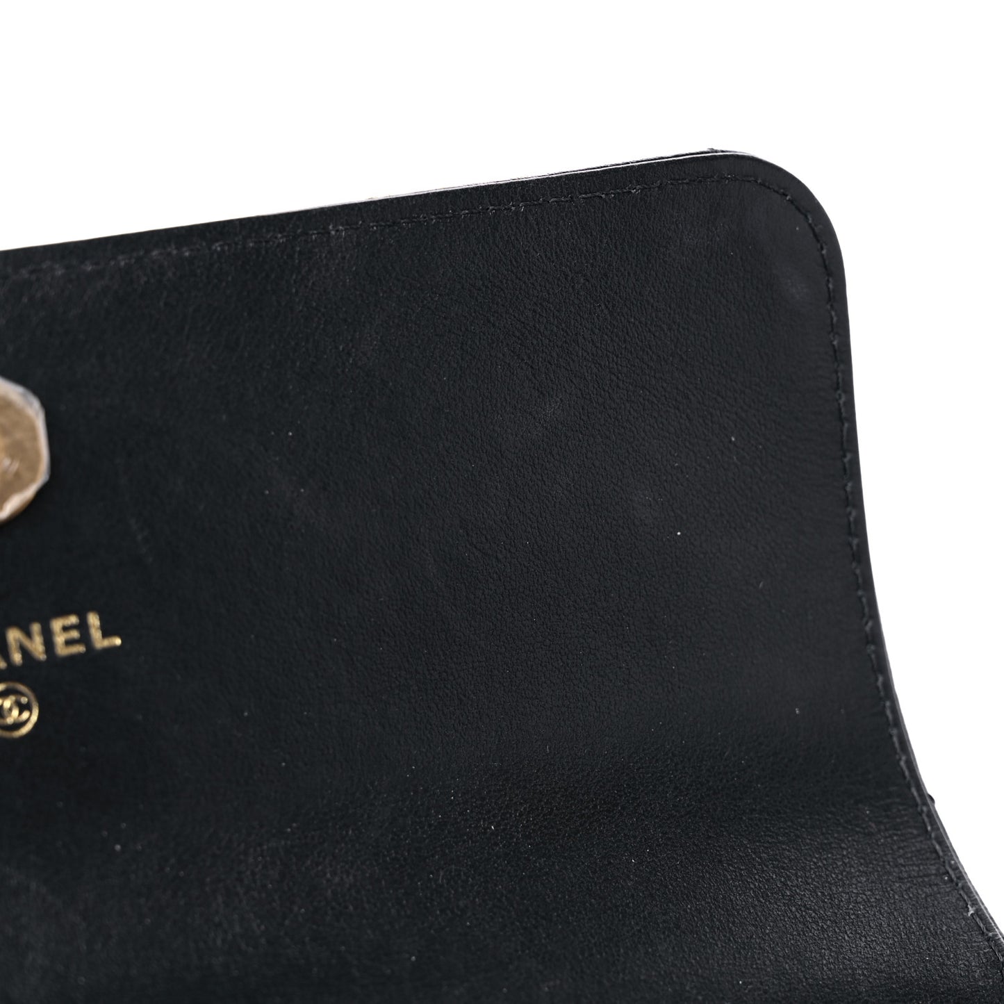 Lambskin Quilted Chanel 19 Flap Clutch Black