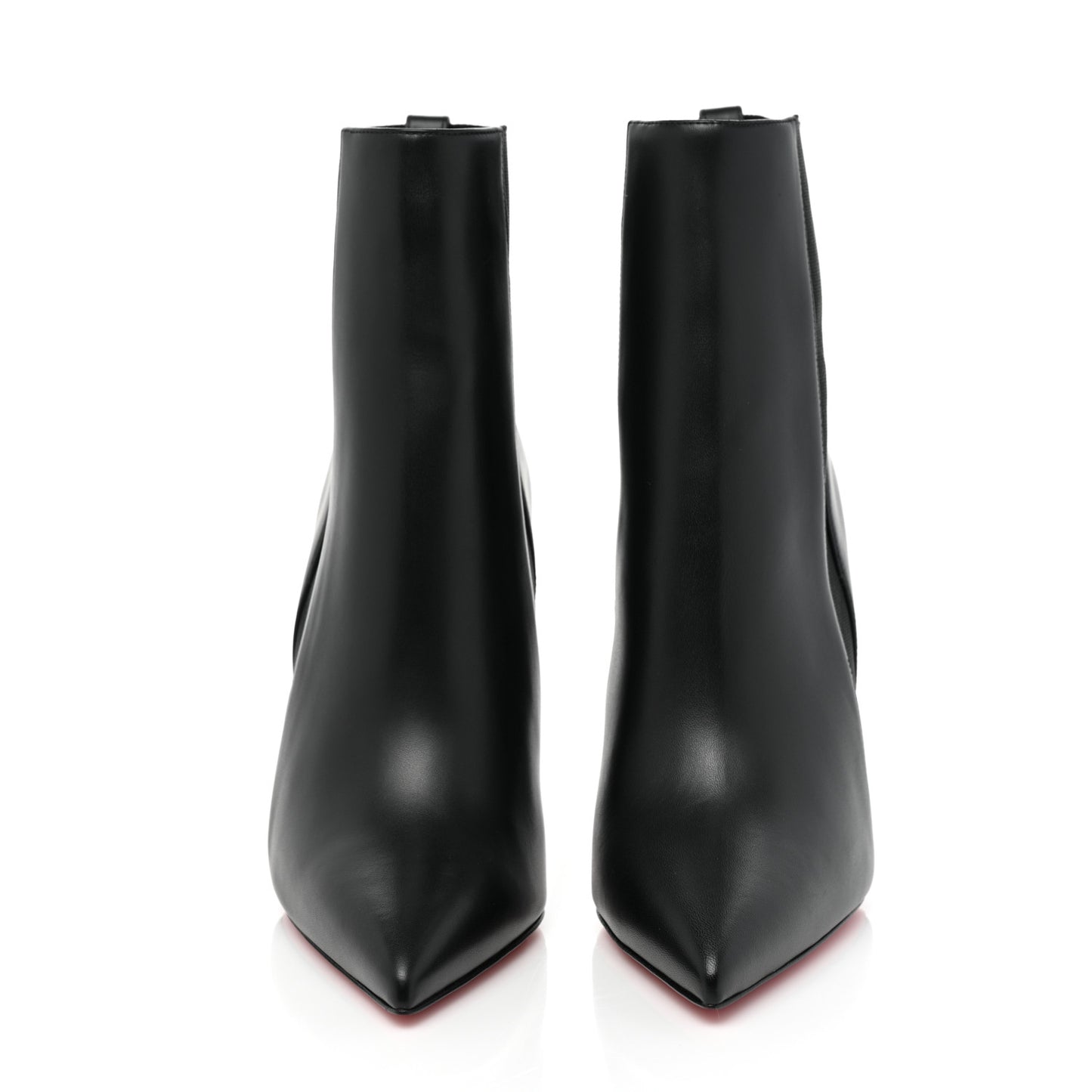 Calfskin Chelsea Chick Stiletto Boots 40 Black