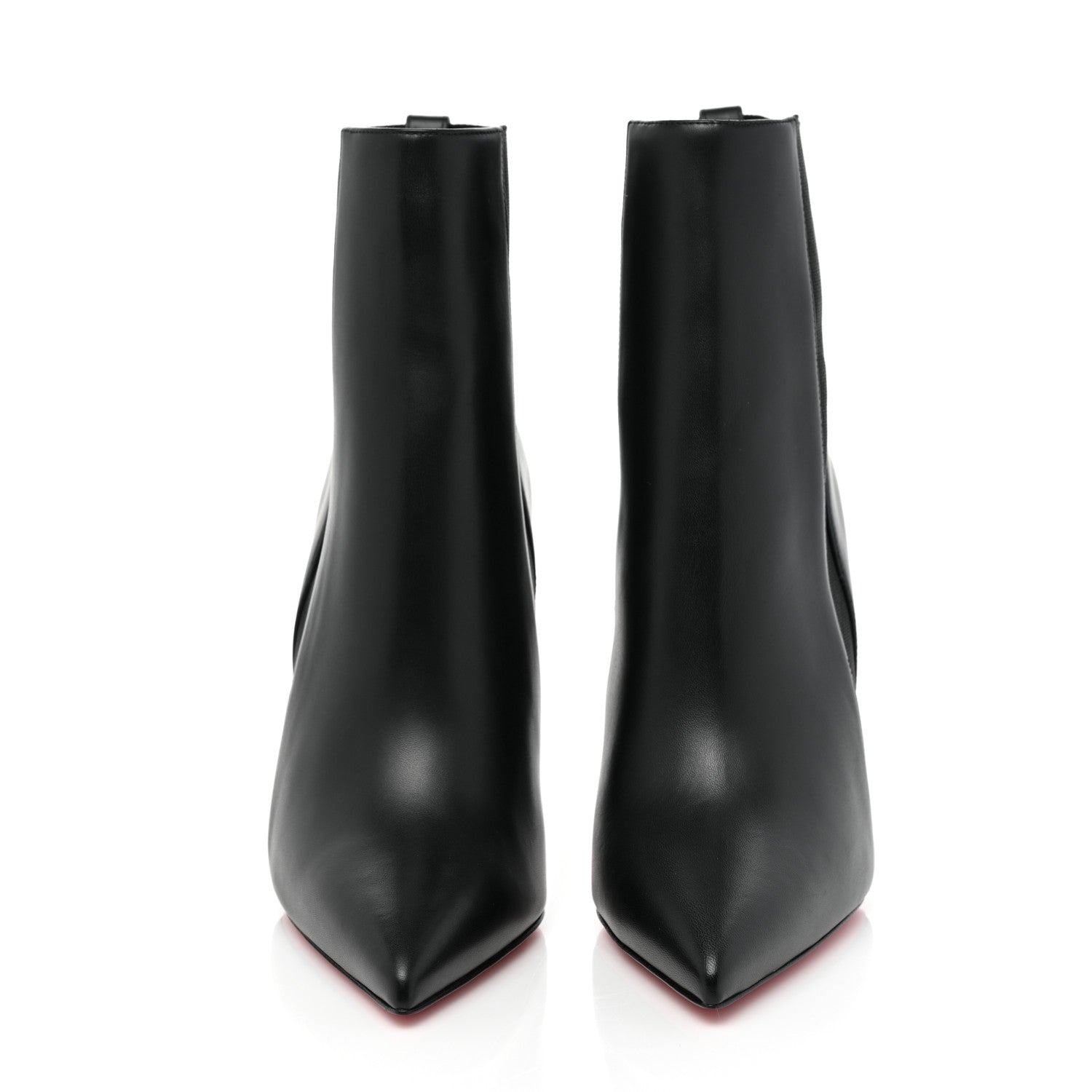 Christian Louboutin Calfskin Chelsea Chick Stiletto Boots 40 Black 2 of 8