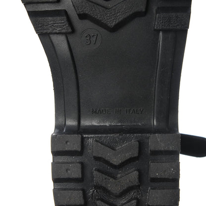 Burberry Rubber Nova Check Roscot Belted Rain Boots 37 Black 8 of 12
