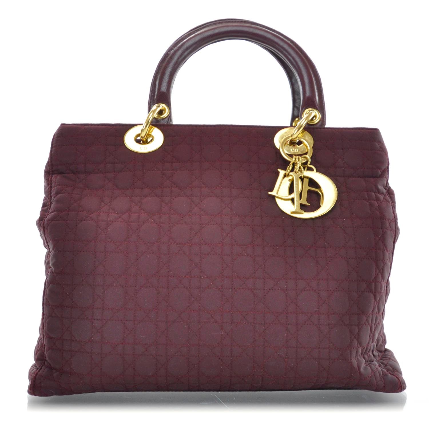 Christian Dior Nylon Cannage Large Lady Dior 1 of 10