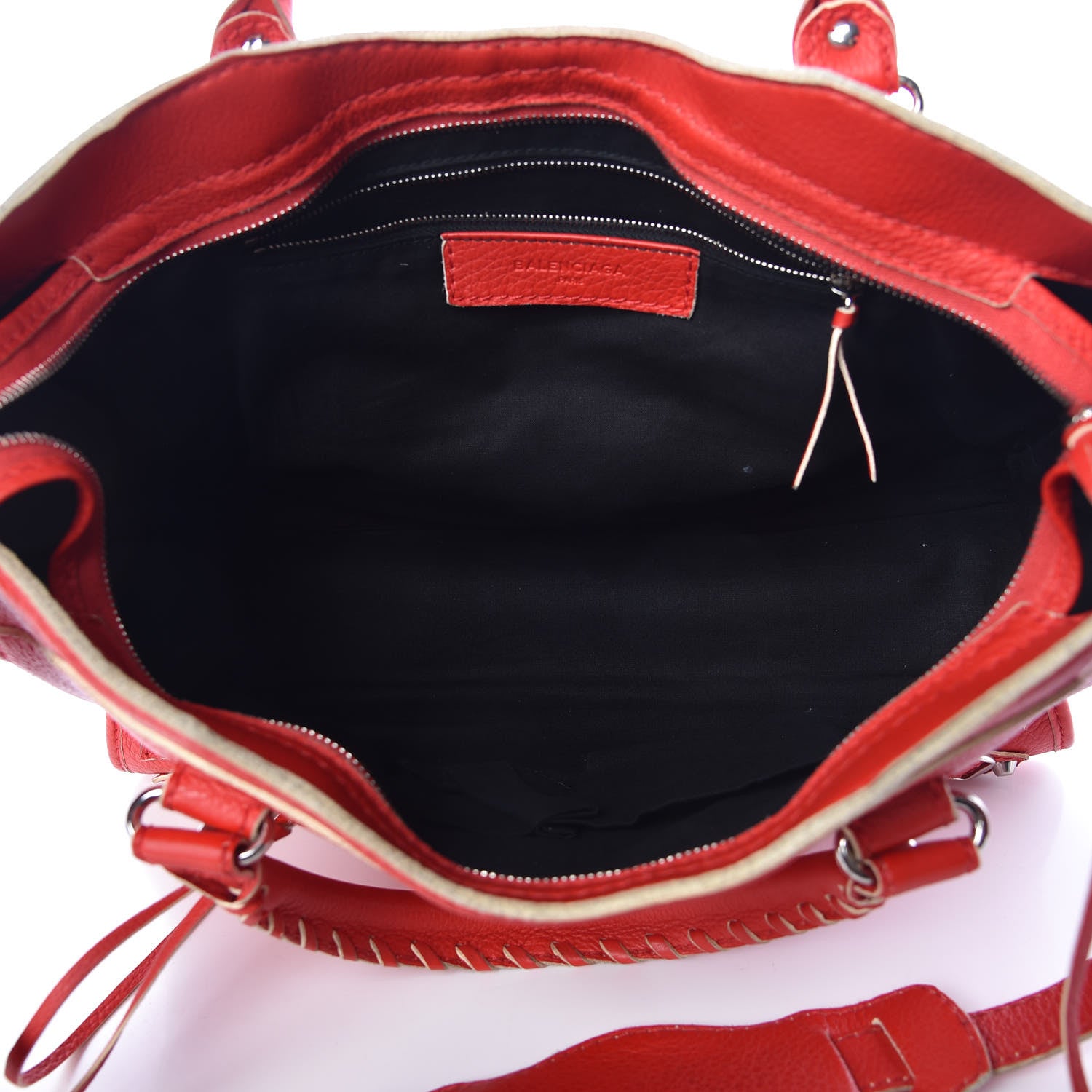 Balenciaga Supple Grained Calfskin Classic Silver Hardware Highlight City Rouge Fraise 6 of 16