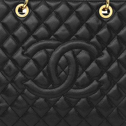 Chanel Caviar Quilted Grand Shopping Tote GST Black 8 of 11