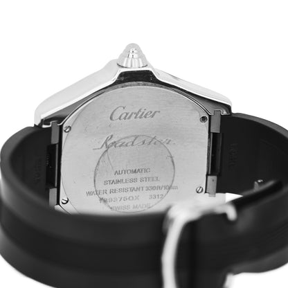 Cartier Stainless Steel Rubber 37mm Roadster Automatic Watch 4 of 4