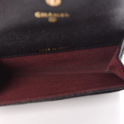 Chanel Caviar Quilted Flap Card Holder Black 5 of 9