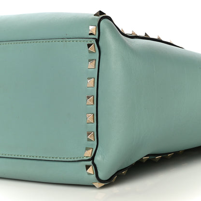 Valentino Garavani Vitello Rockstud Double Handle Tote Morning Dew 10 of 12