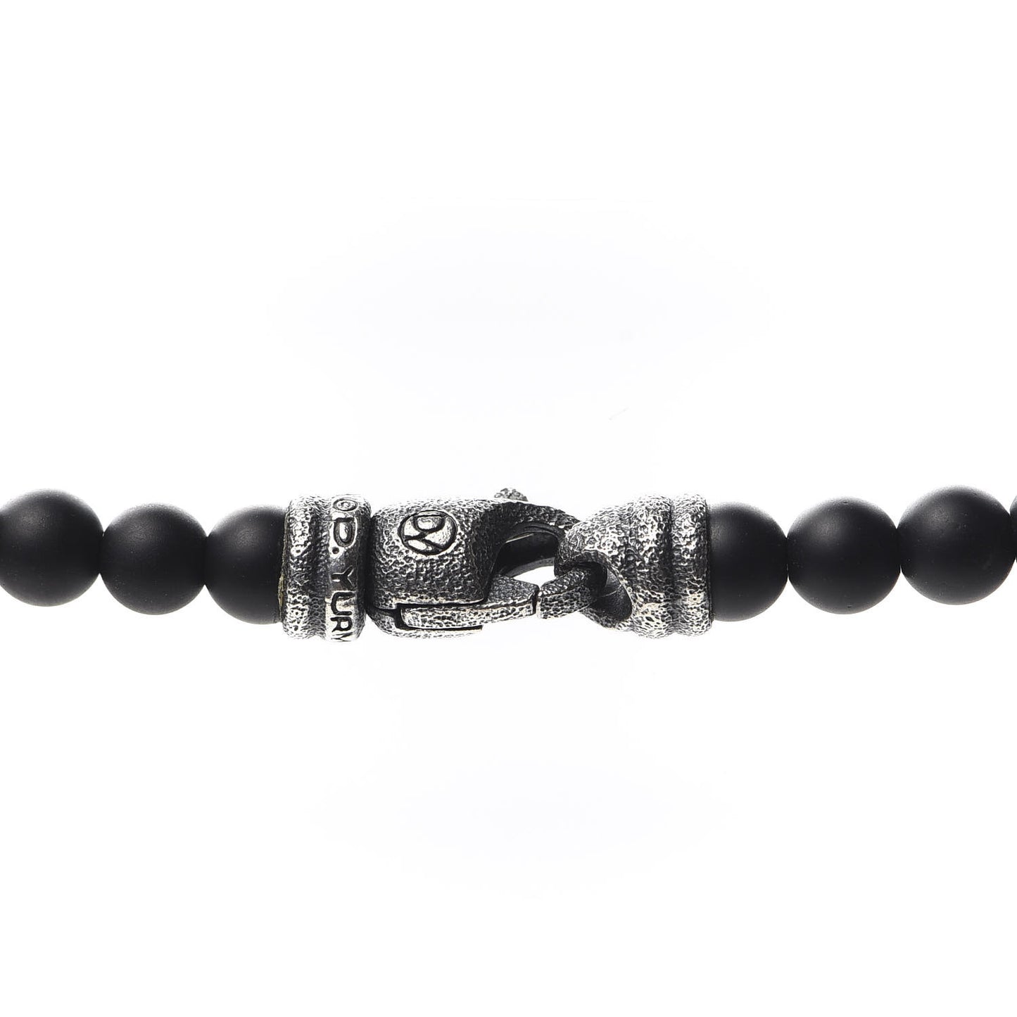 Sterling Silver Black Onyx 5mm Spiritual Beads Necklace