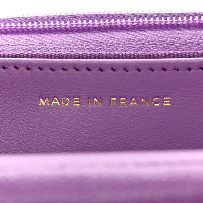Chanel Caviar Quilted Wallet On Chain WOC Purple 7 of 12