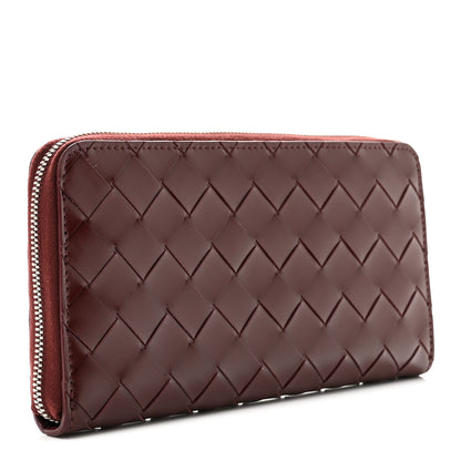 Bottega Veneta Nappa Intrecciato Zip Around Wallet Barolo 3 of 8