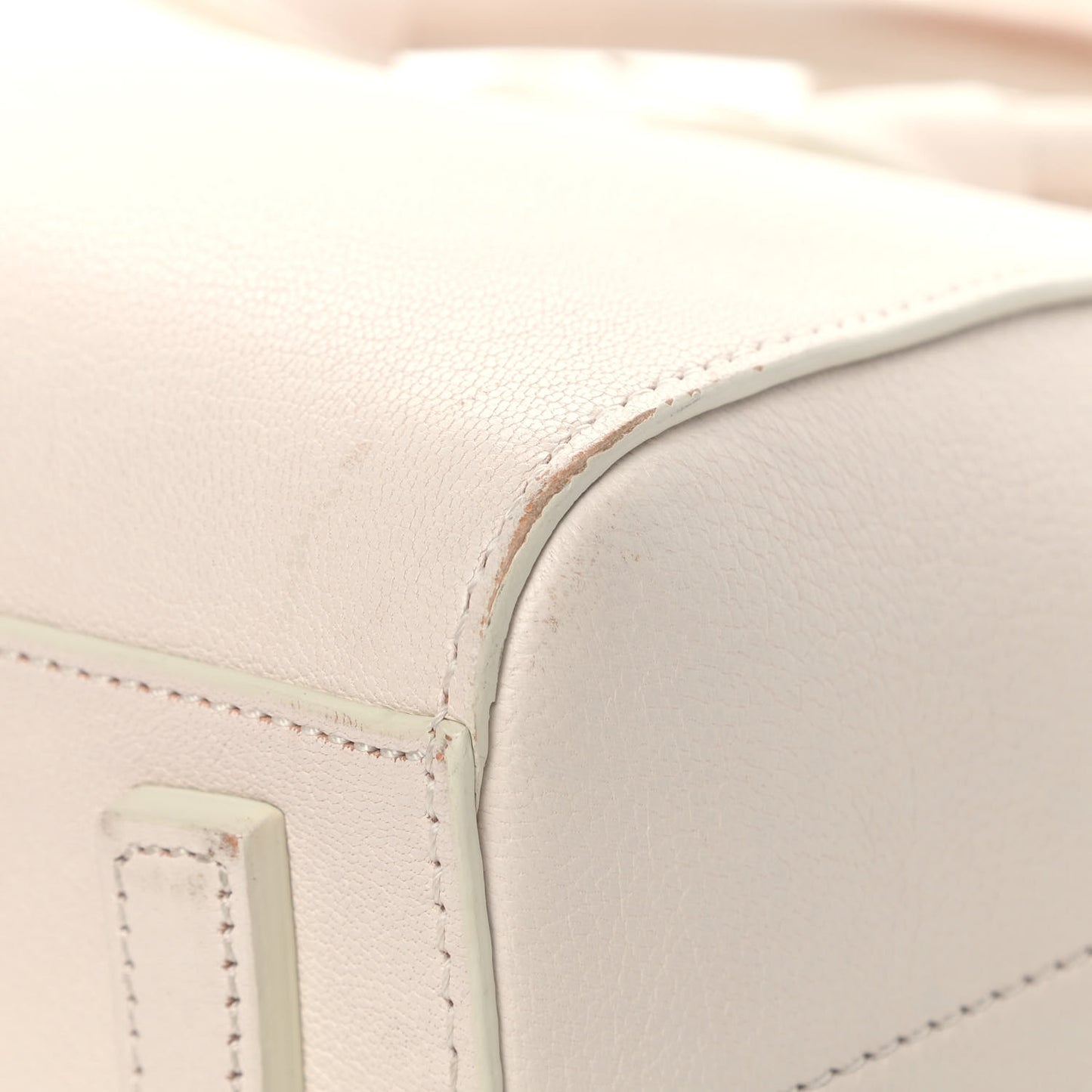 Sugar Goatskin Mini Antigona White