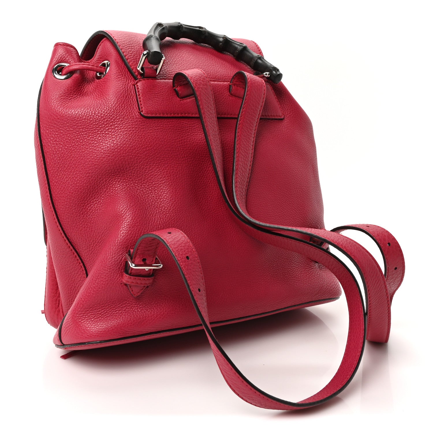 Gucci Cellarius Calfskin Medium Bamboo Backpack Petunia 3 of 10