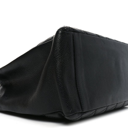 Chanel Caviar Quilted Grand Shopping Tote GST Black  Black 9 of 11