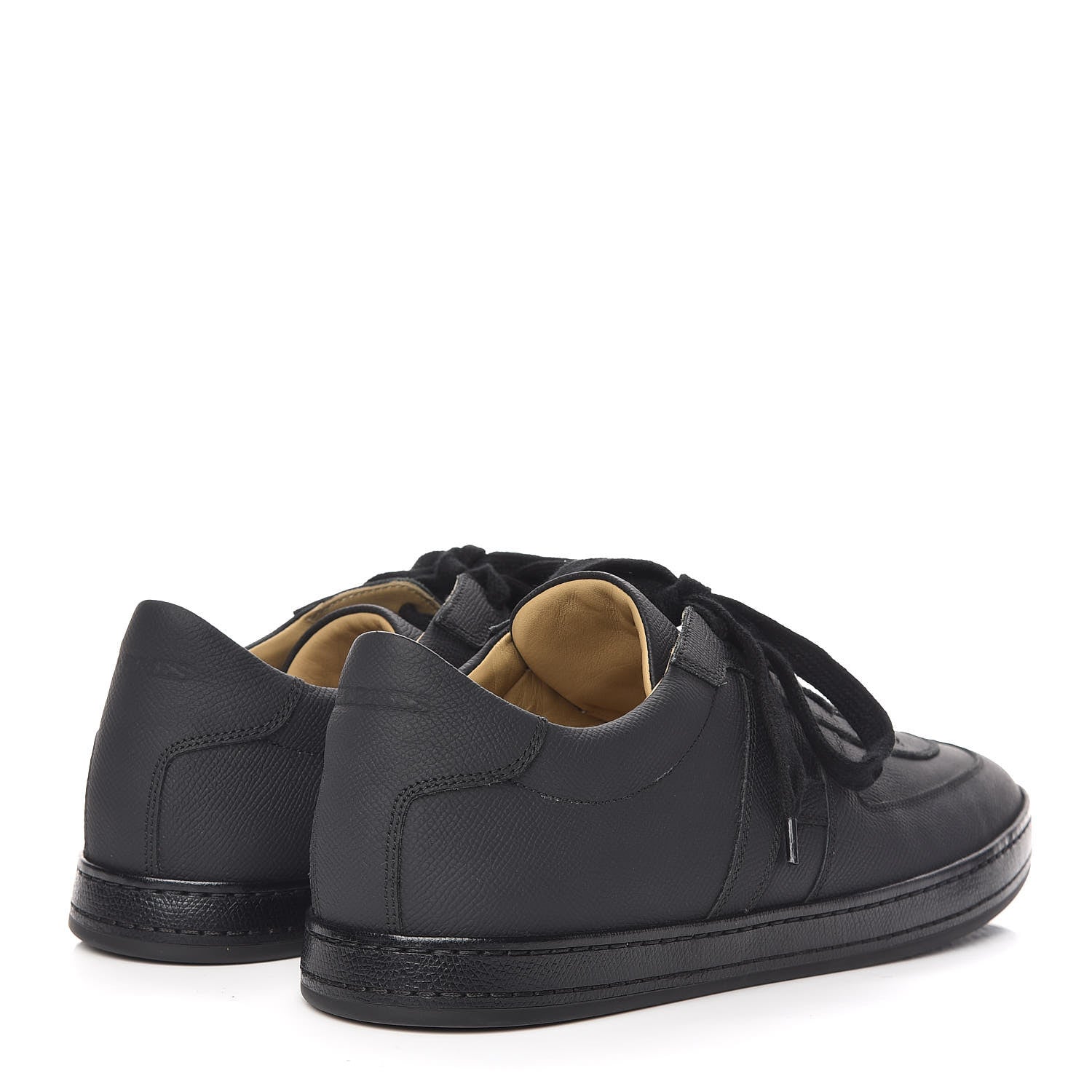 Hermes Matte Epsom Calfskin Mens Olympic Sneakers 43 Black 4 of 9