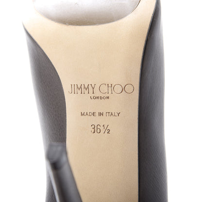 Jimmy Choo Grained Calfskin Mendez Ankle Boots 36.5 Light Quartz 8 of 9