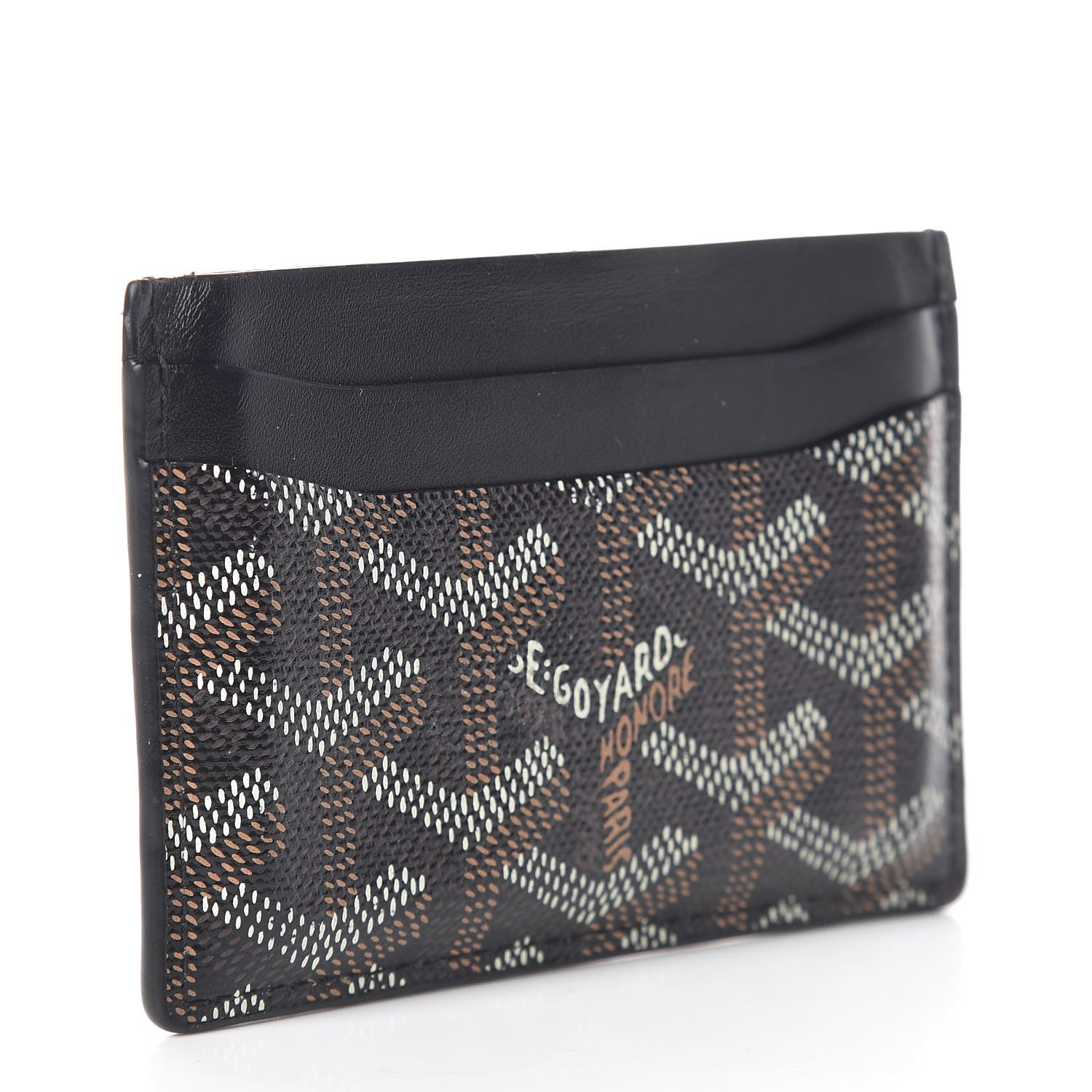 Goyard Goyardine Saint Sulpice Card Holder Black 3 of 8