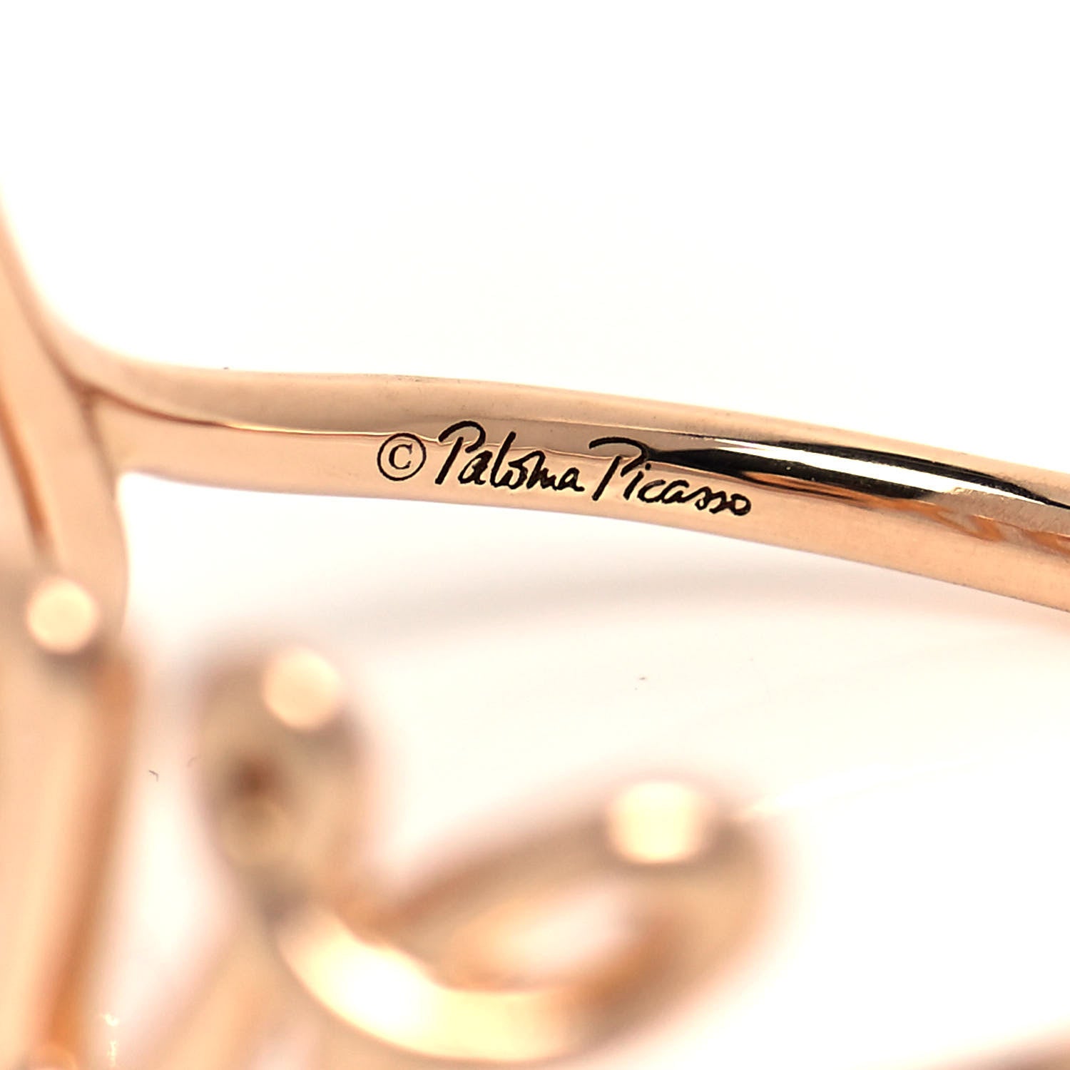 Tiffany 18K Rose Gold Paloma's Graffiti Love Ring 50 5.5 4 of 4