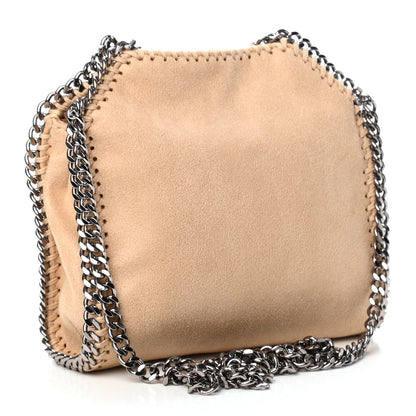 Stella McCartney Shaggy Deer Mini Falabella Fold Over Tote Beige 2 of 4