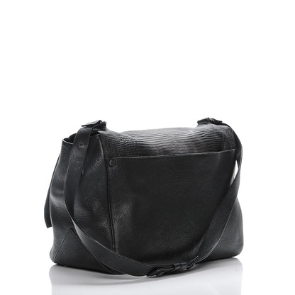 Proenza Schouler Calfskin Lizard Embossed Large Courier Bag Black 11 of 18