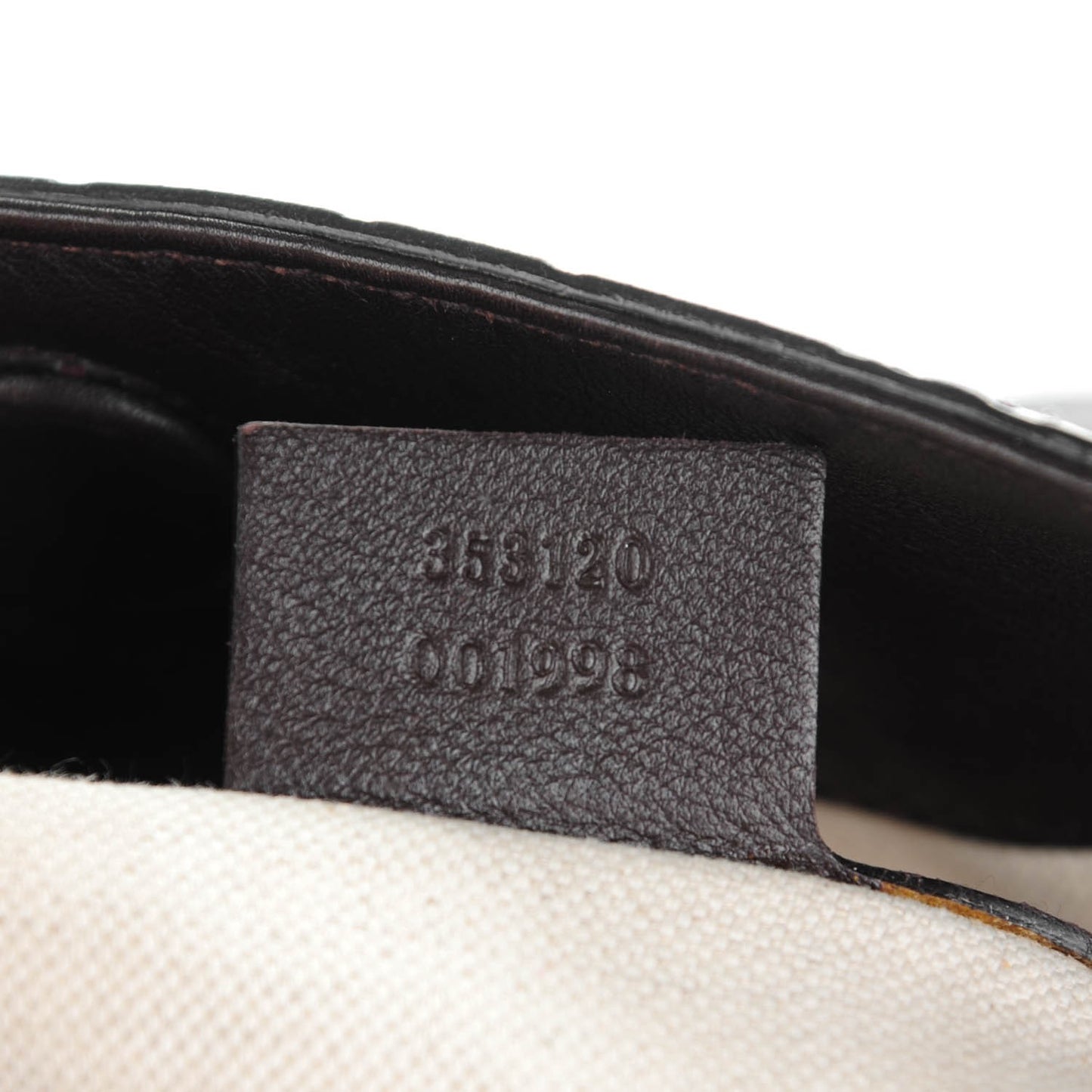 Guccissima Medium Bree Foldover Tote Chocolate