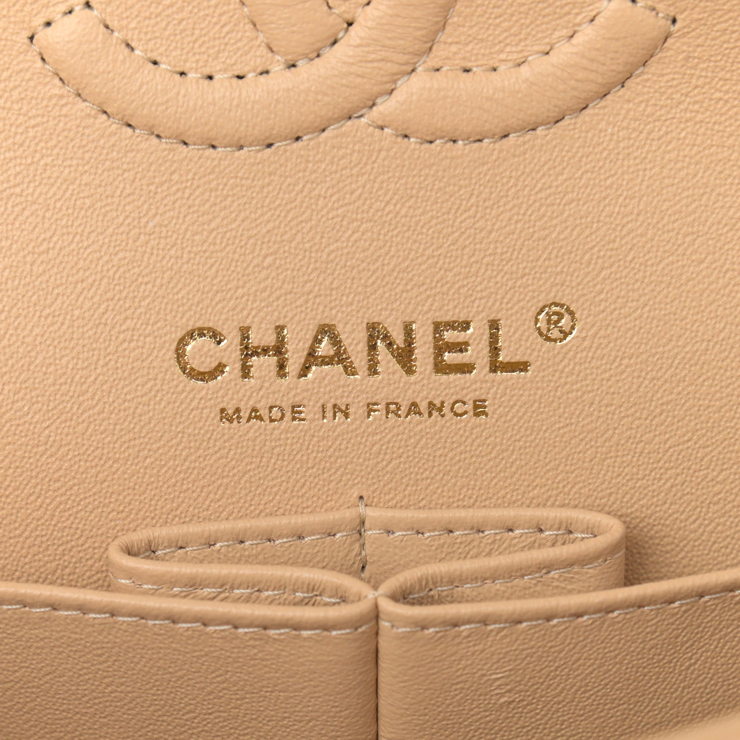 Chanel Caviar Quilted Small Double Flap Beige 6 of 10
