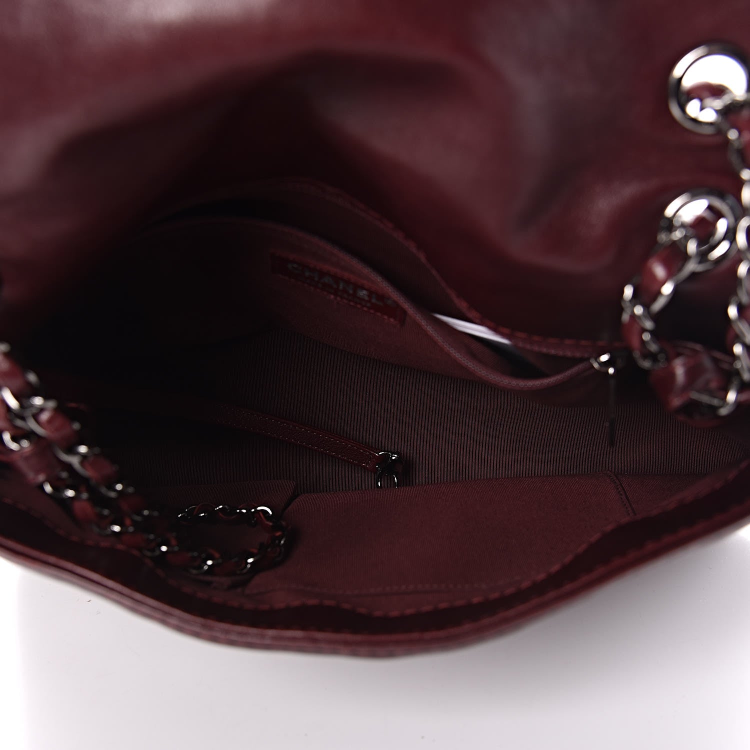 Chanel Calfskin 31 Rue Cambon Flap Shoulder Bag Burgundy 7 of 10