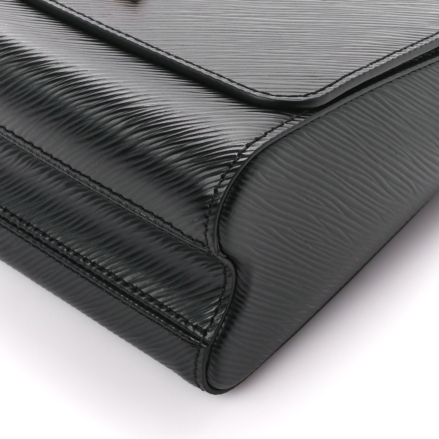 Epi Twist Braided Strap Shoulder Bag MM Black