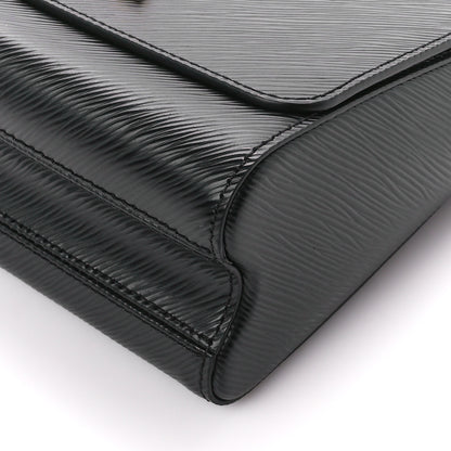 Louis Vuitton Epi Twist Braided Strap Shoulder Bag MM Black 10 of 10