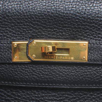 Hermes Taurillon Clemence Kelly 35 Souple Black 9 of 10