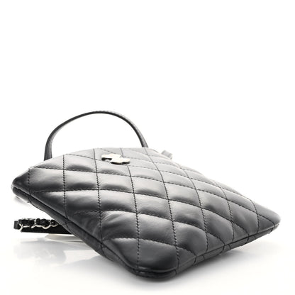 Chanel Lambskin Quilted Crossbody Bag Black 4 of 9