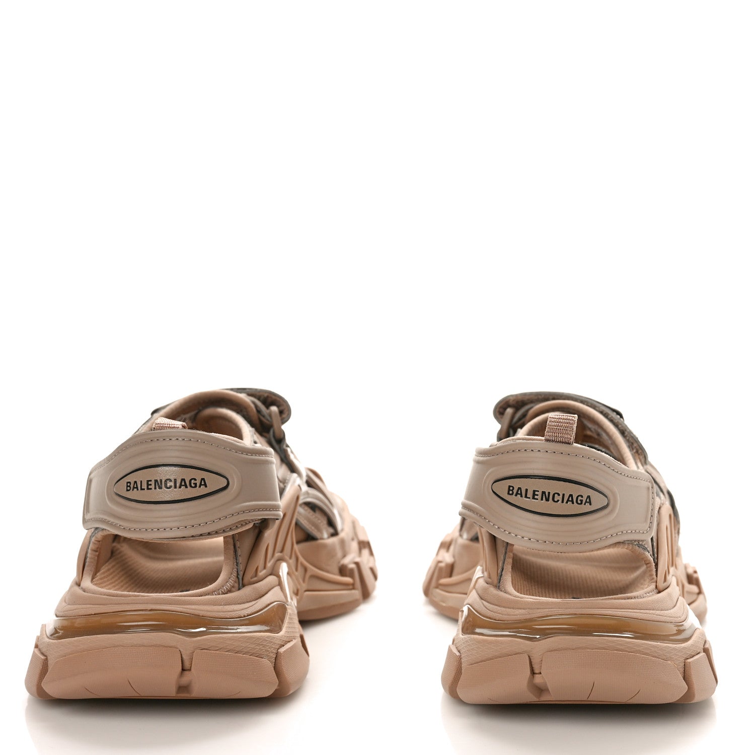 Balenciaga Neoprene Rubber Womens Track Sandals 37 Full Beige 2 of 9