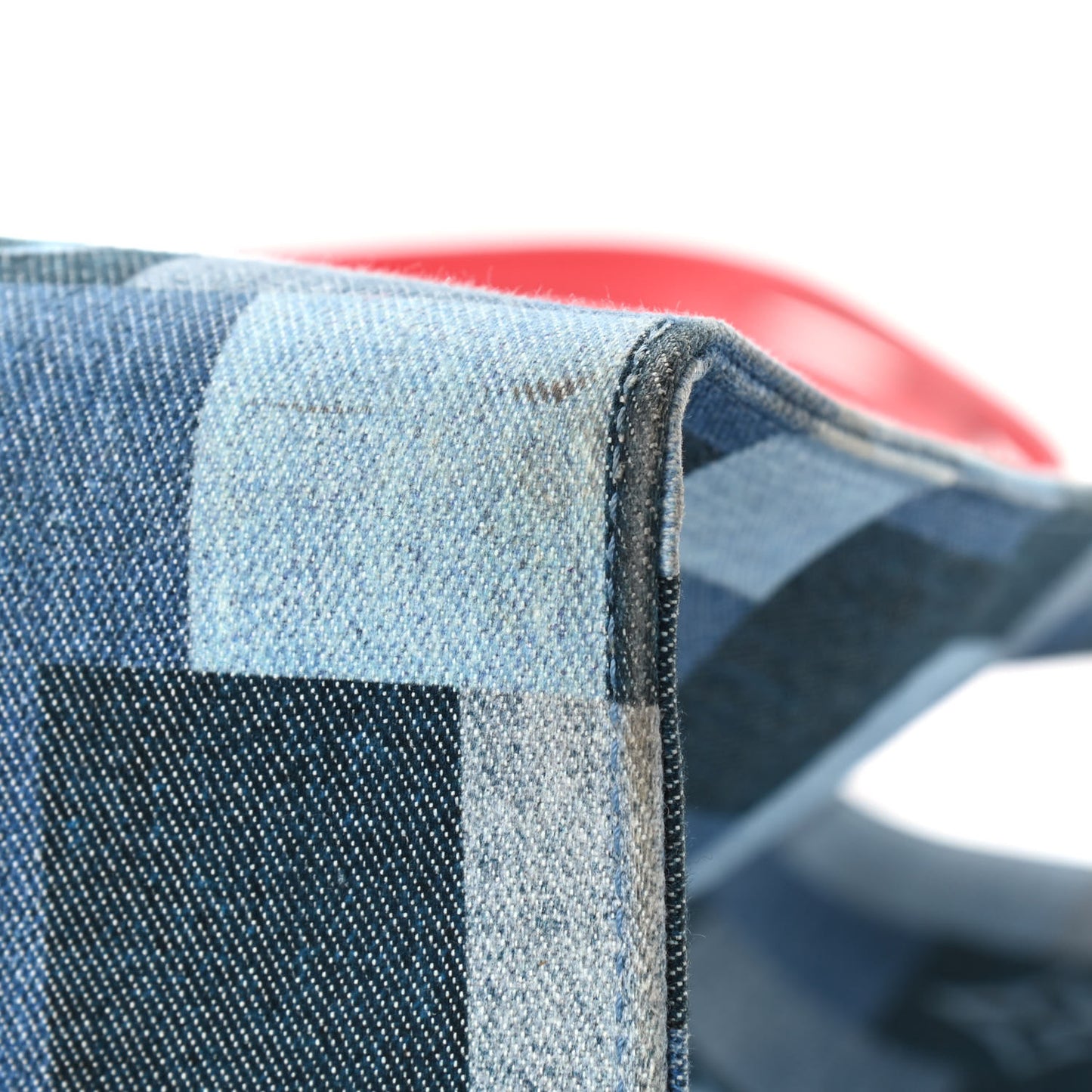 Denim Damier Monogram Onthego Blue Rouge