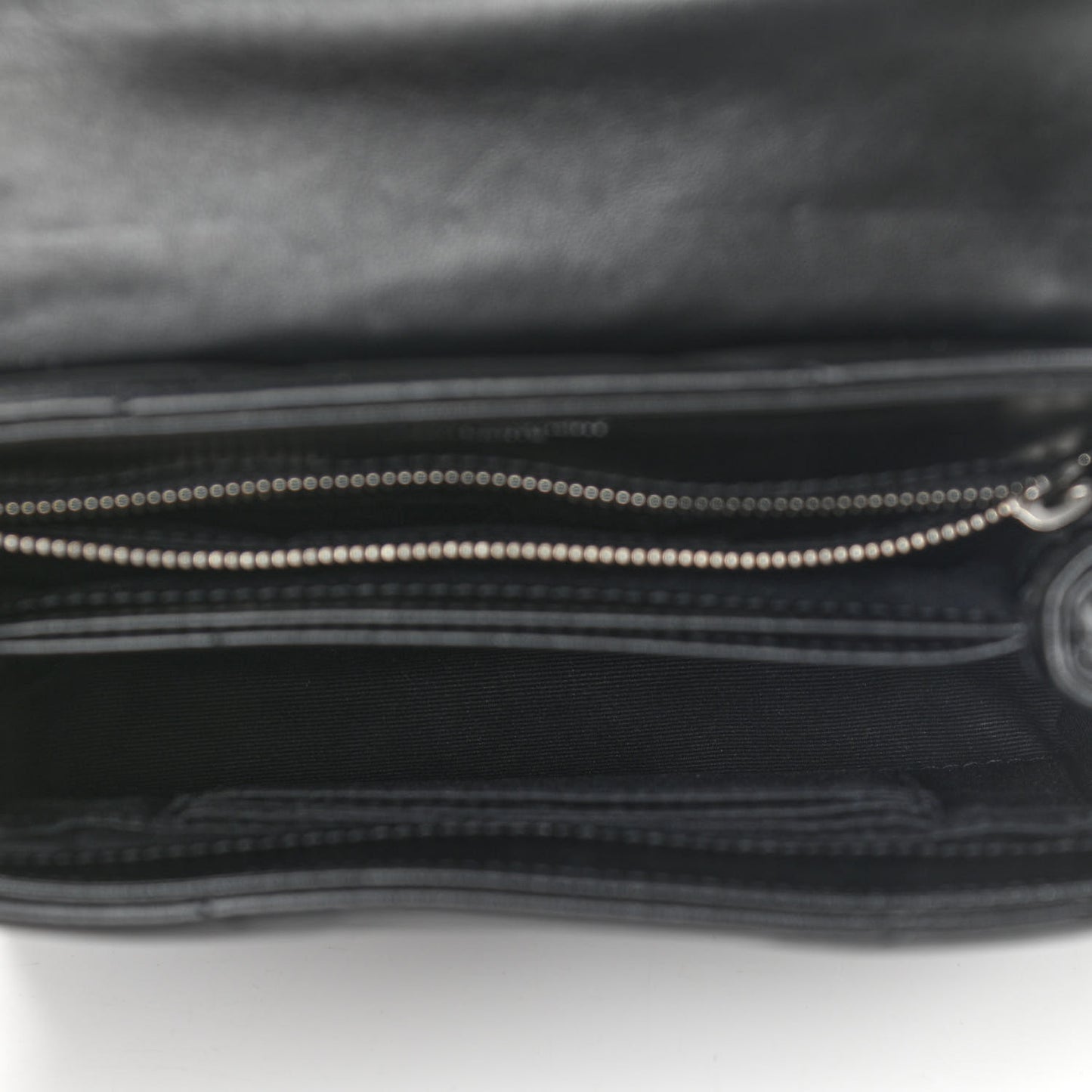 Calfskin Y Quilted Monogram Toy Loulou Crossbody Bag Black