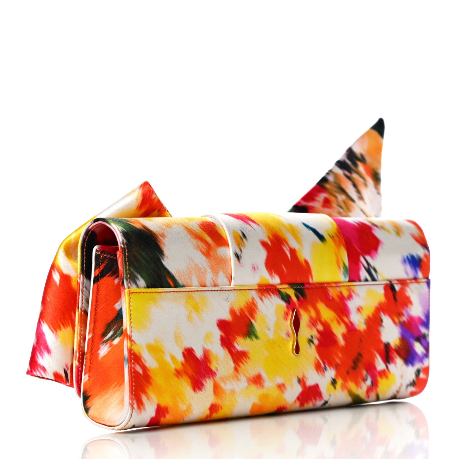 Christian Louboutin Satin Bow Clutch Multicolor 3 of 9
