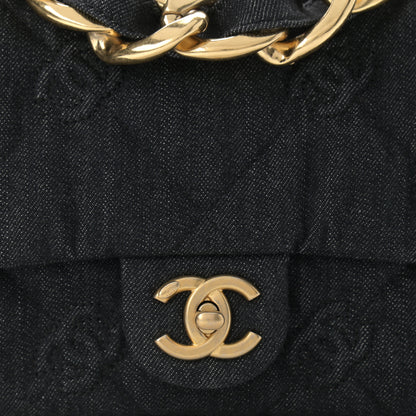 Chanel Denim Quilted Medium Funky Town Flap Black 8 of 10