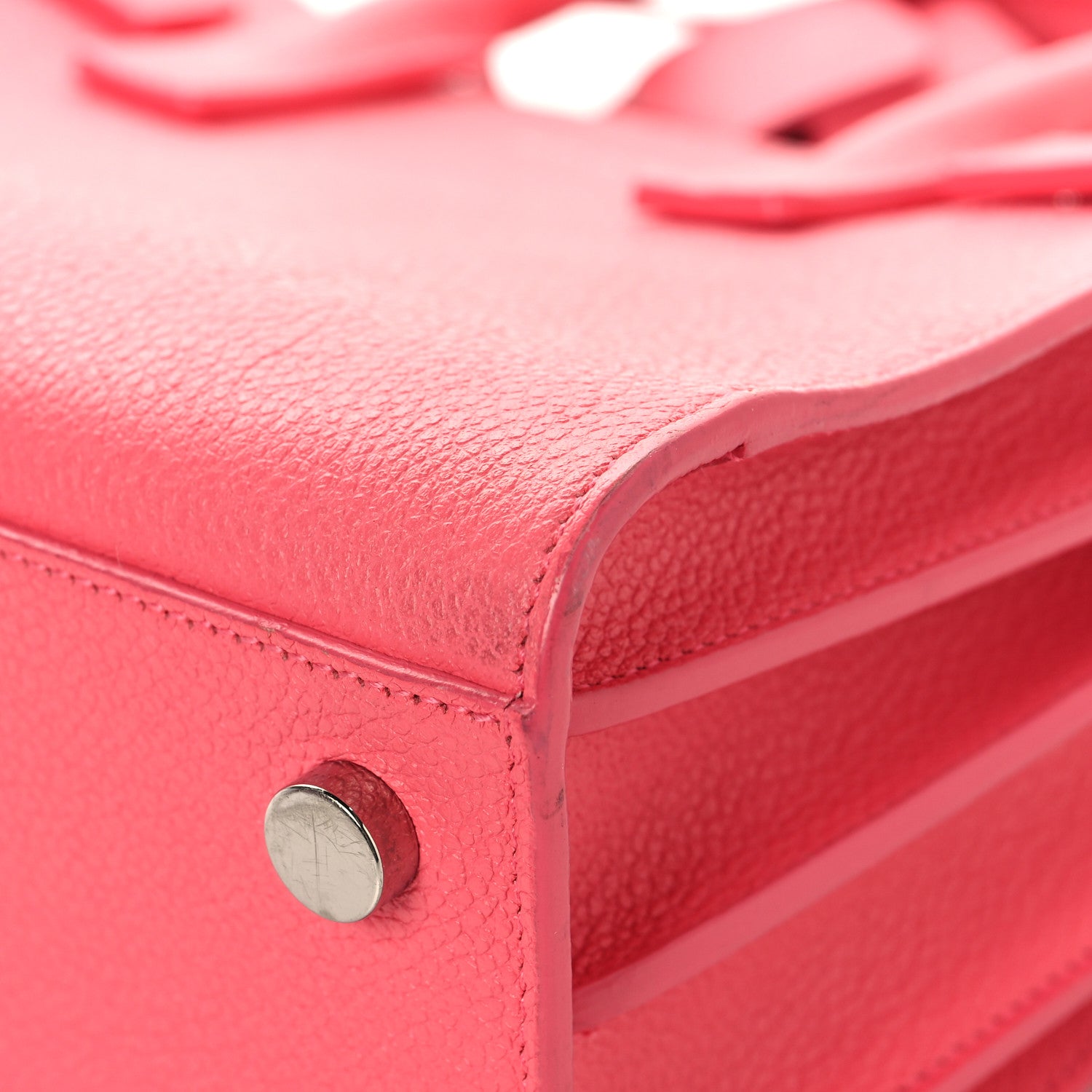 Saint Laurent Calfskin Nano Sac De Jour Rose Clair 10 of 13