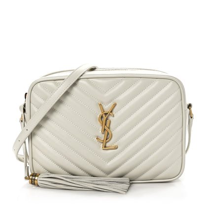Saint Laurent Calfskin Matelasse Monogram Lou Camera Bag Crema Soft 1 of 9